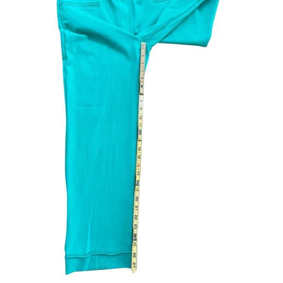 Betabrand Women's Turquoise Green High Waist Lite Trouser Pants Size XL - Picture 2 of 4